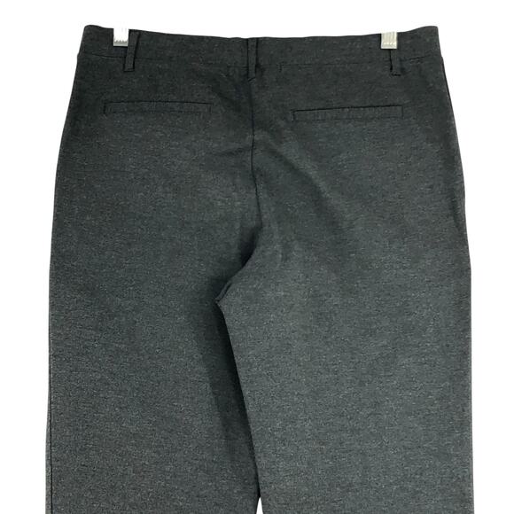 Quince Womens Size M Pants Ultra Stretch Ponte Knit Straight Leg Charcoal Gray - Picture 6 of 11